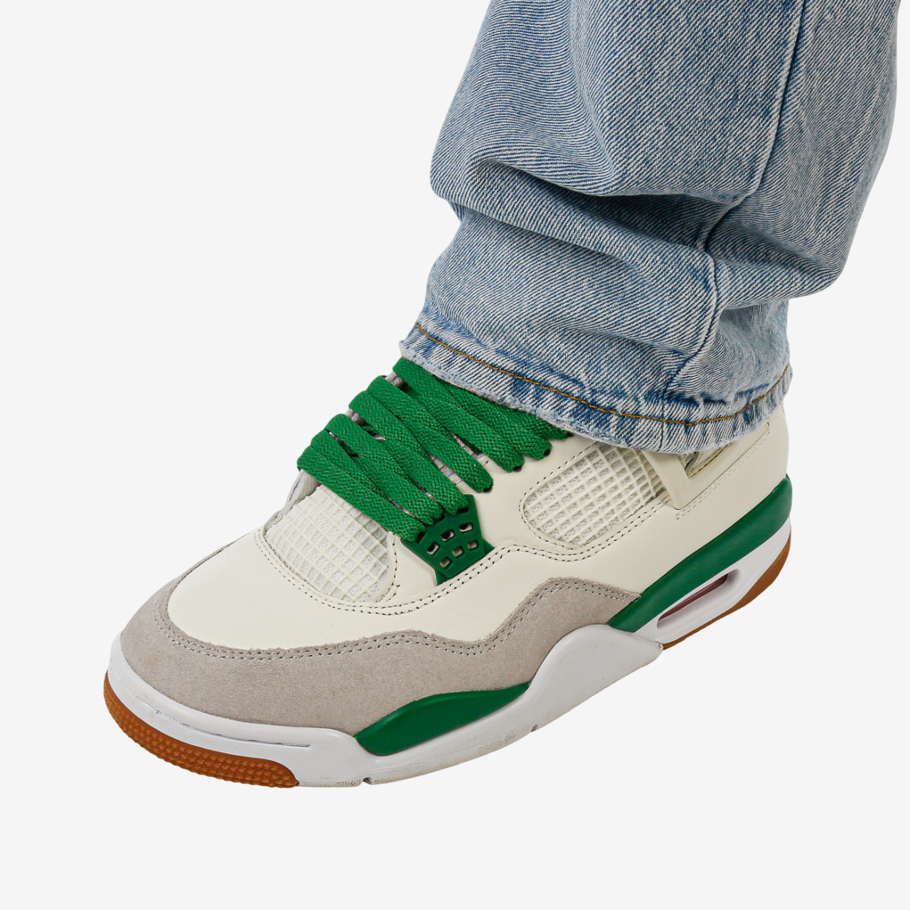 Flat Green Laces